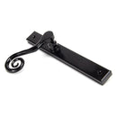 From The Anvil - Black Monkeytail Slimline Lever Espag. Latch Set - RH - Black  - 46397R - Choice Handles