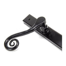 From The Anvil - Black Monkeytail Slimline Lever Espag. Latch Set - RH - Black  - 46397R - Choice Handles