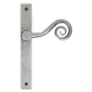 From The Anvil - Pewter Monkeytail Slimline Lever Espag. Latch Set - LH - Pewter Patina  - 46398L - Choice Handles