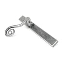 From The Anvil - Pewter Monkeytail Slimline Lever Espag. Latch Set - LH - Pewter Patina  - 46398L - Choice Handles
