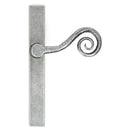 From The Anvil - Pewter Monkeytail Slimline Lever Espag. Latch - RH - Pewter Patina  - 46398R - Choice Handles