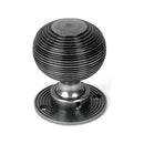 From The Anvil - Matt Black Heavy Beehive Mortice/Rim Knob Set - 46404 - Choice Handles