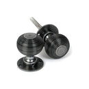 From The Anvil - Pewter Heavy Beehive Mortice/Rim Knob Set - 46403 - Choice Handles