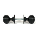 From The Anvil - Matt Black Heavy Beehive Mortice/Rim Knob Set - 46404 - Choice Handles