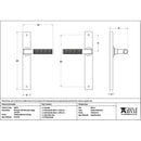 From The Anvil - Polished Marine SS (316) Brompton Slimline Lever Espag. Latch Set - 46410 - Choice Handles