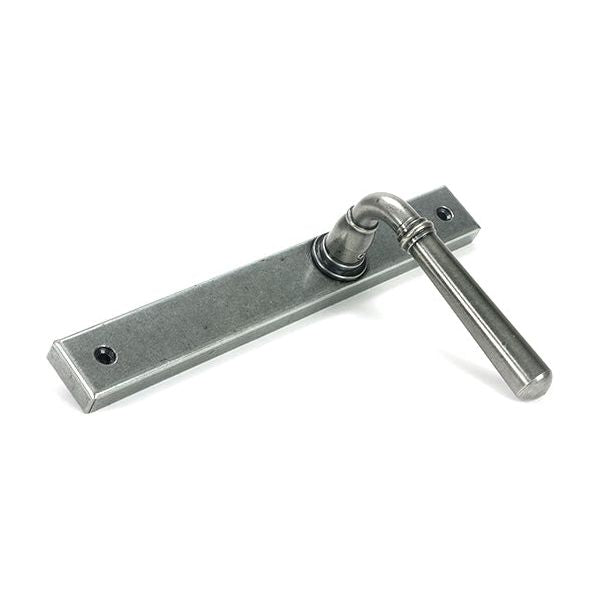 From The Anvil - Pewter Newbury Slimline Lever Espag. Latch Set - 46412 - Choice Handles