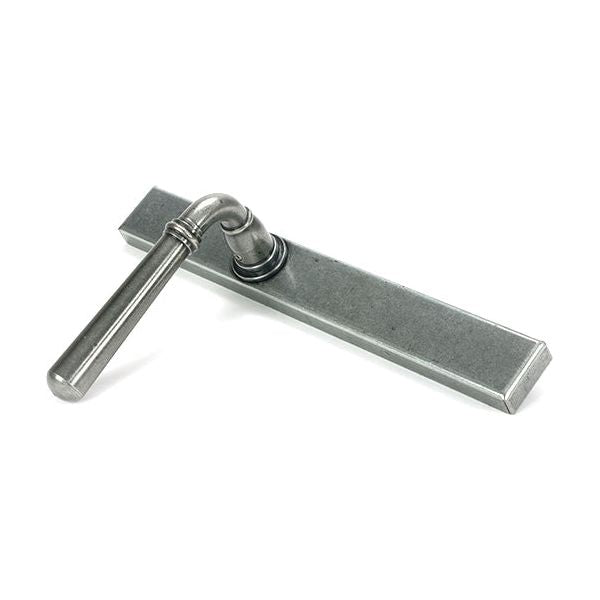 From The Anvil - Pewter Newbury Slimline Lever Espag. Latch Set - 46412 - Choice Handles