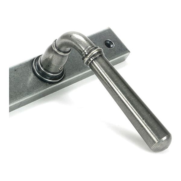 From The Anvil - Pewter Newbury Slimline Lever Espag. Latch Set - 46412 - Choice Handles