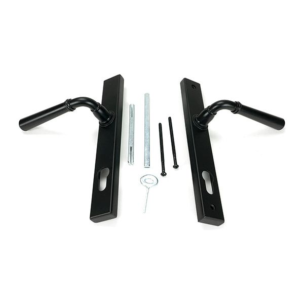 From The Anvil - Matt Black Newbury Slimline Lever Espag. Lock Set - 46413