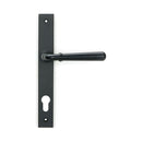 From The Anvil - Matt Black Newbury Slimline Lever Espag. Lock Set - 46413 - Choice Handles