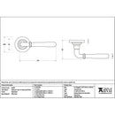 From The Anvil - Matt Black Newbury Lever on Rose Set (Plain) - 46459 - Choice Handles