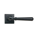 From The Anvil - Matt Black Newbury Lever on Rose Set (Square) - 46462 - Choice Handles