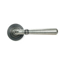 From The Anvil - Pewter Newbury Lever on Rose Set (Plain) - 46463 - Choice Handles