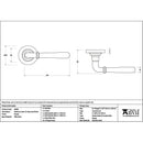 From The Anvil - Pewter Newbury Lever on Rose Set (Plain) - 46463 - Choice Handles