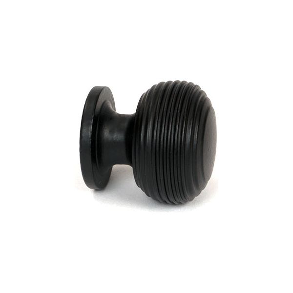 From The Anvil - Matt Black Beehive Cabinet Knob 30mm - 46466 - Choice Handles
