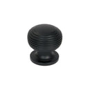 From The Anvil - Matt Black Beehive Cabinet Knob 30mm - 46466 - Choice Handles