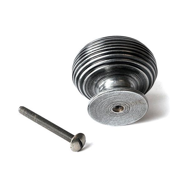 From The Anvil - Pewter Beehive Cabinet Knob 40mm - 46467 - Choice Handles