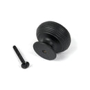 From The Anvil - Matt Black Beehive Cabinet Knob 40mm - 46468 - Choice Handles