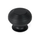 From The Anvil - Matt Black Beehive Cabinet Knob 40mm - 46468 - Choice Handles