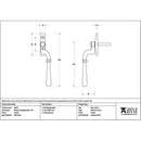 From The Anvil - Pewter Newbury Espag - RH - 46474 - Choice Handles