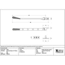 From The Anvil - Black 10" Hammered Newbury Stay - 46478 - Choice Handles