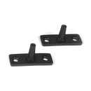 From The Anvil - Matt Black 10" Hammered Newbury Stay - 46479 - Choice Handles