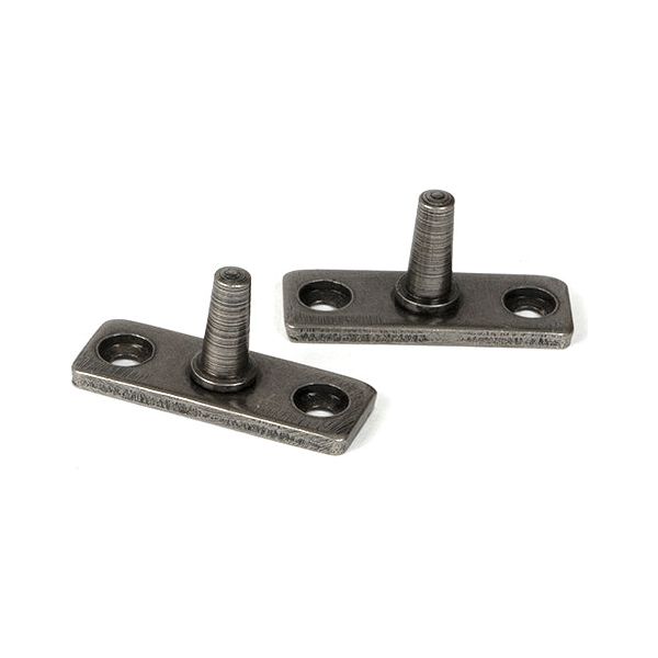 From The Anvil - Pewter 12" Hammered Newbury Stay - 46483 - Choice Handles