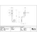 From The Anvil - Beeswax 16mm Monkeytail Espag - RH - 46498 - Choice Handles