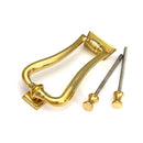 From The Anvil - Brass Slimline Art Deco Door Knocker - Polished Brass - 46552 - Choice Handles