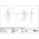 From The Anvil - Black Oak Lever Euro Lock Set - 46570 - Choice Handles
