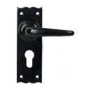 From The Anvil - Black Oak Lever Euro Lock Set - 46570 - Choice Handles