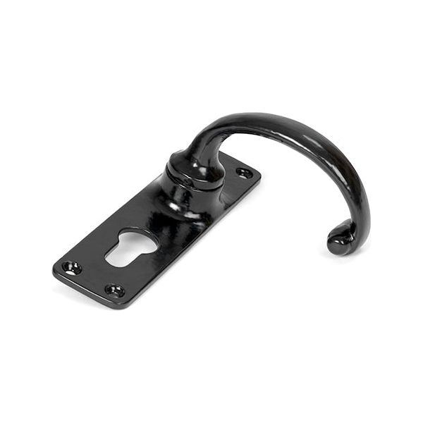 From The Anvil - MF Lever Euro Lock Set - Black - 46576 - Choice Handles