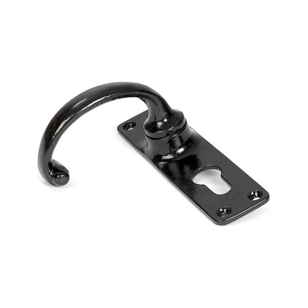 From The Anvil - MF Lever Euro Lock Set - Black - 46576 - Choice Handles
