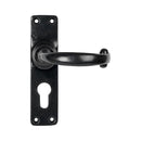 From The Anvil - MF Lever Euro Lock Set - Black - 46576 - Choice Handles