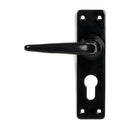 From The Anvil - Black Deluxe Lever Euro Lock Set - 46578 - Choice Handles