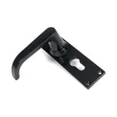From The Anvil - Black Deluxe Lever Euro Lock Set - 46578 - Choice Handles