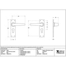 From The Anvil - Black Deluxe Lever Euro Lock Set - 46578 - Choice Handles