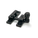 From The Anvil - Black Prestbury Quadrant Fastener - Narrow - 46593 - Choice Handles