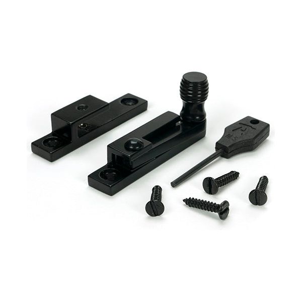 From The Anvil - Black Beehive Quadrant Fastener - Narrow - 46594 - Choice Handles
