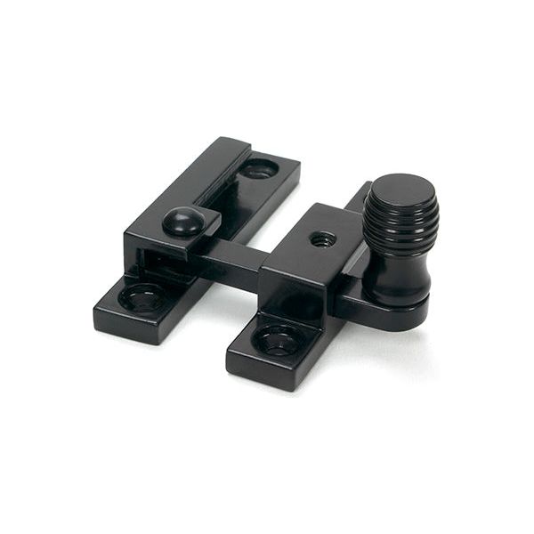 From The Anvil - Black Beehive Quadrant Fastener - Narrow - 46594 - Choice Handles