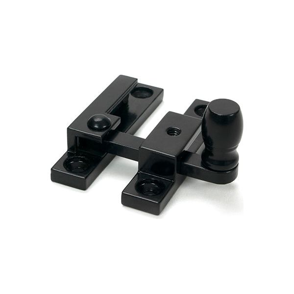 From The Anvil - Black Mushroom Quadrant Fastener - Narrow - 46595 - Choice Handles