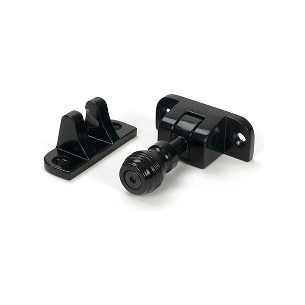 From The Anvil - Black Prestbury Brighton Fastener (Radiused) - 46601 - Choice Handles