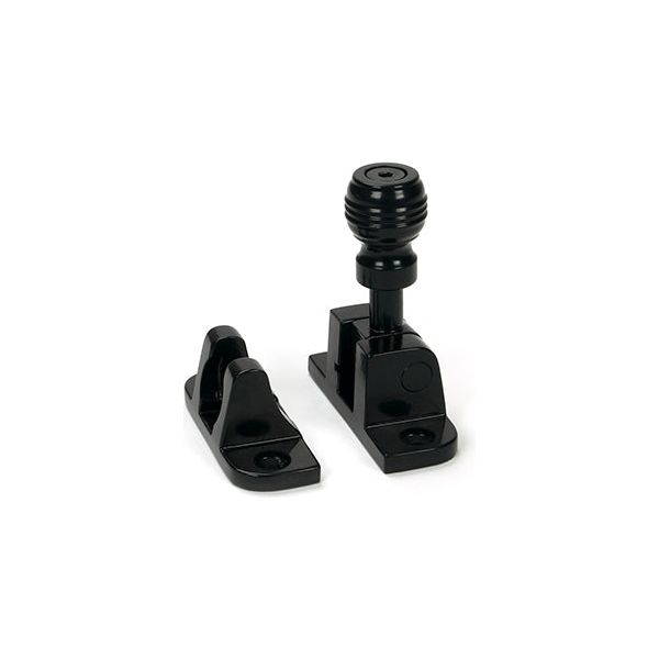 From The Anvil - Black Prestbury Brighton Fastener (Radiused) - 46601 - Choice Handles