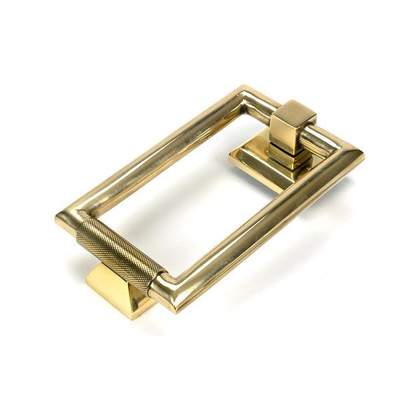 From The Anvil - Aged Brass Brompton Door Knocker - 46644