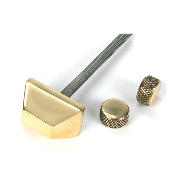 From The Anvil - Aged Brass Brompton Door Knocker - 46644
