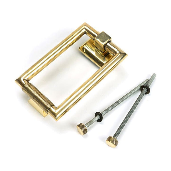 From The Anvil - Aged Brass Brompton Door Knocker - 46644