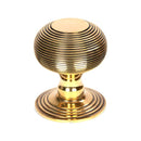From The Anvil - Beehive Centre Door Knob - Aged Brass - 46654 - Choice Handles