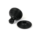 From The Anvil - Matt Black Beehive Centre Door Knob - 46660 - Choice Handles