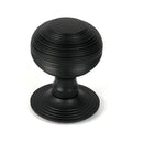 From The Anvil - Matt Black Beehive Centre Door Knob - 46660 - Choice Handles
