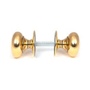 From The Anvil - Aged Brass Mushroom Mortice/Rim Knob Set - 46681 - Choice Handles